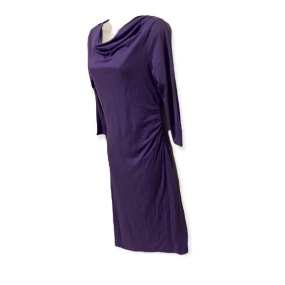 Patagonia Seabreaks Cowl Neck Asymmetrical A Line Purple Dress Size Medium - Picture 5 of 8